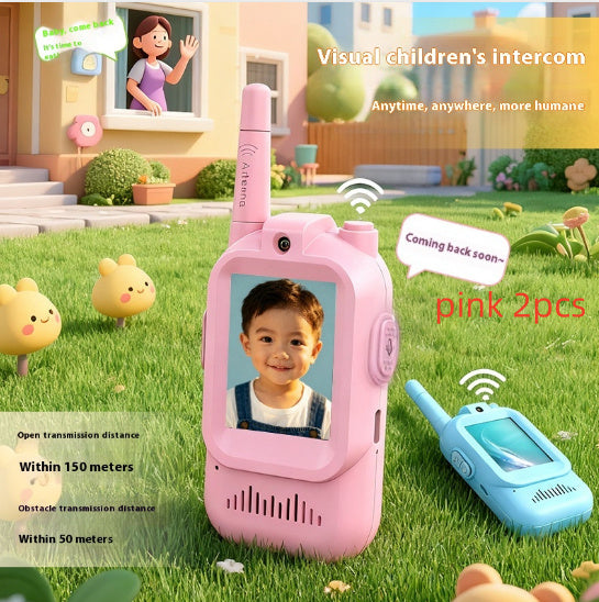 Talkie-walkies miniatures sans fil avec vidéo pour enfants